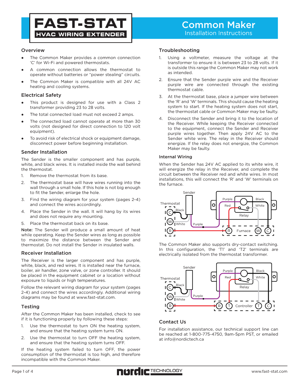 Common Maker Installation Instructions