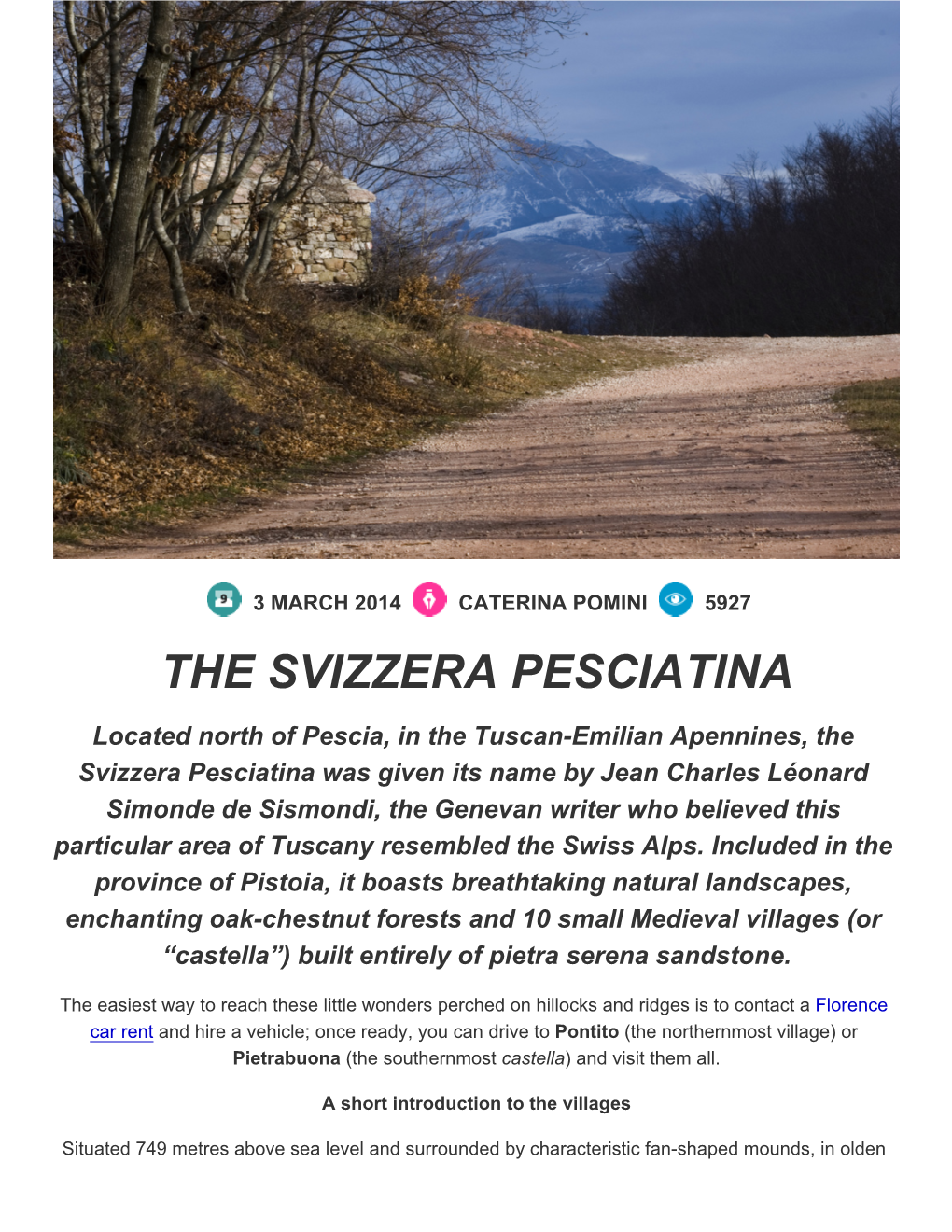 The Svizzera Pesciatina