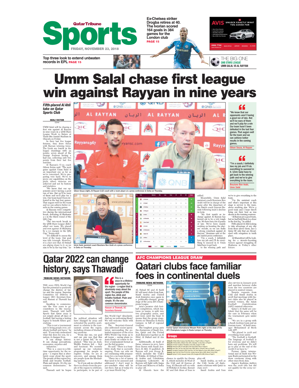 Umm Salal Chase First League Win Against Rayyan in Nine Years