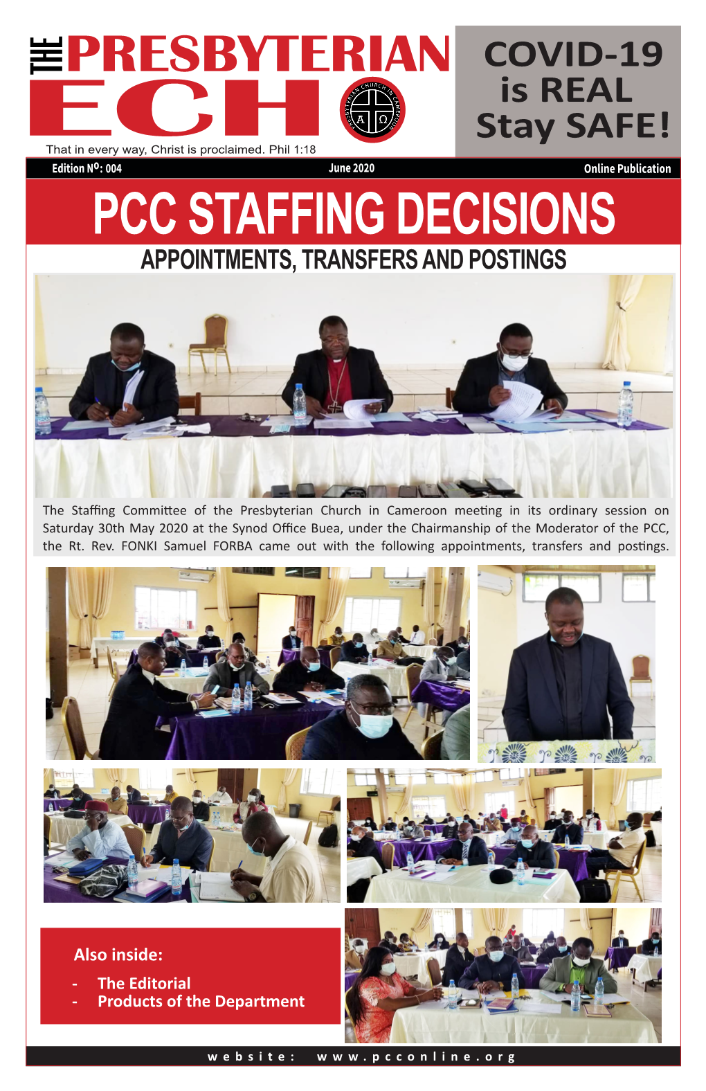 PRESSECHO June 2020:Inside: PCC Staffing Decisions 2020