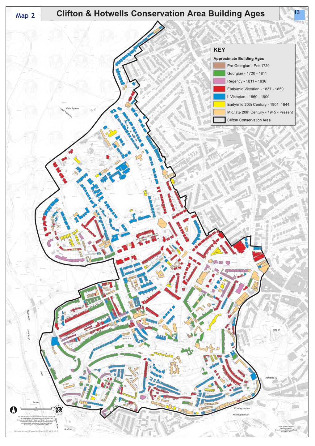 Clifton & Hotwells Conservation Area Building Ages