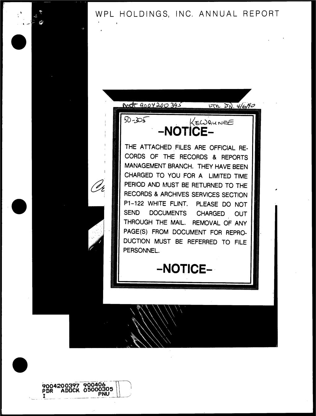 "Wisconsin Power & Light Holding,Inc Annual Rept for 1989."