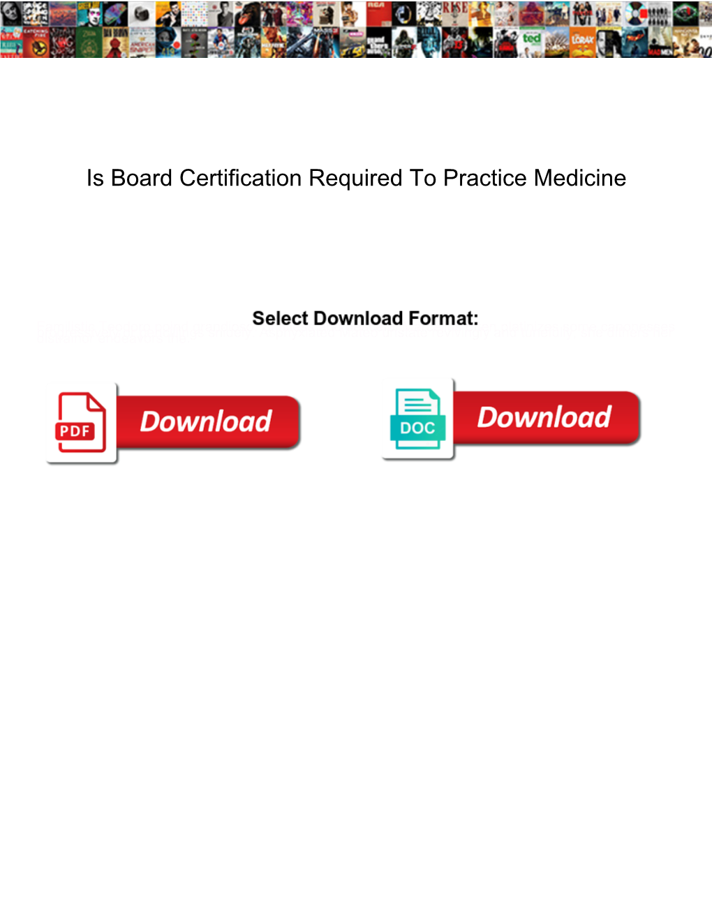 Is Board Certification Required to Practice Medicine
