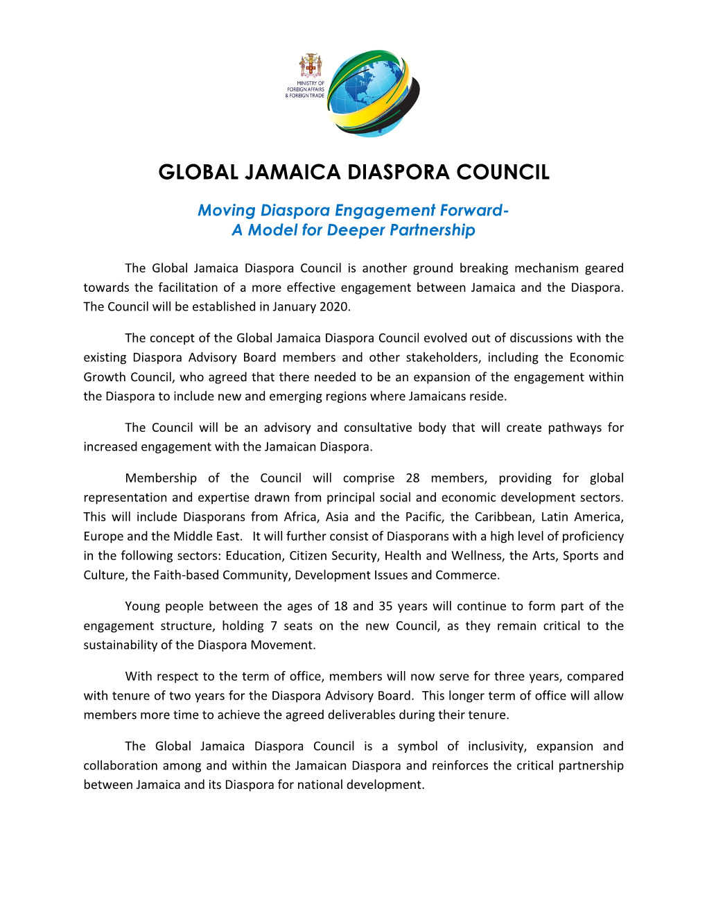 Global Jamaica Diaspora Council