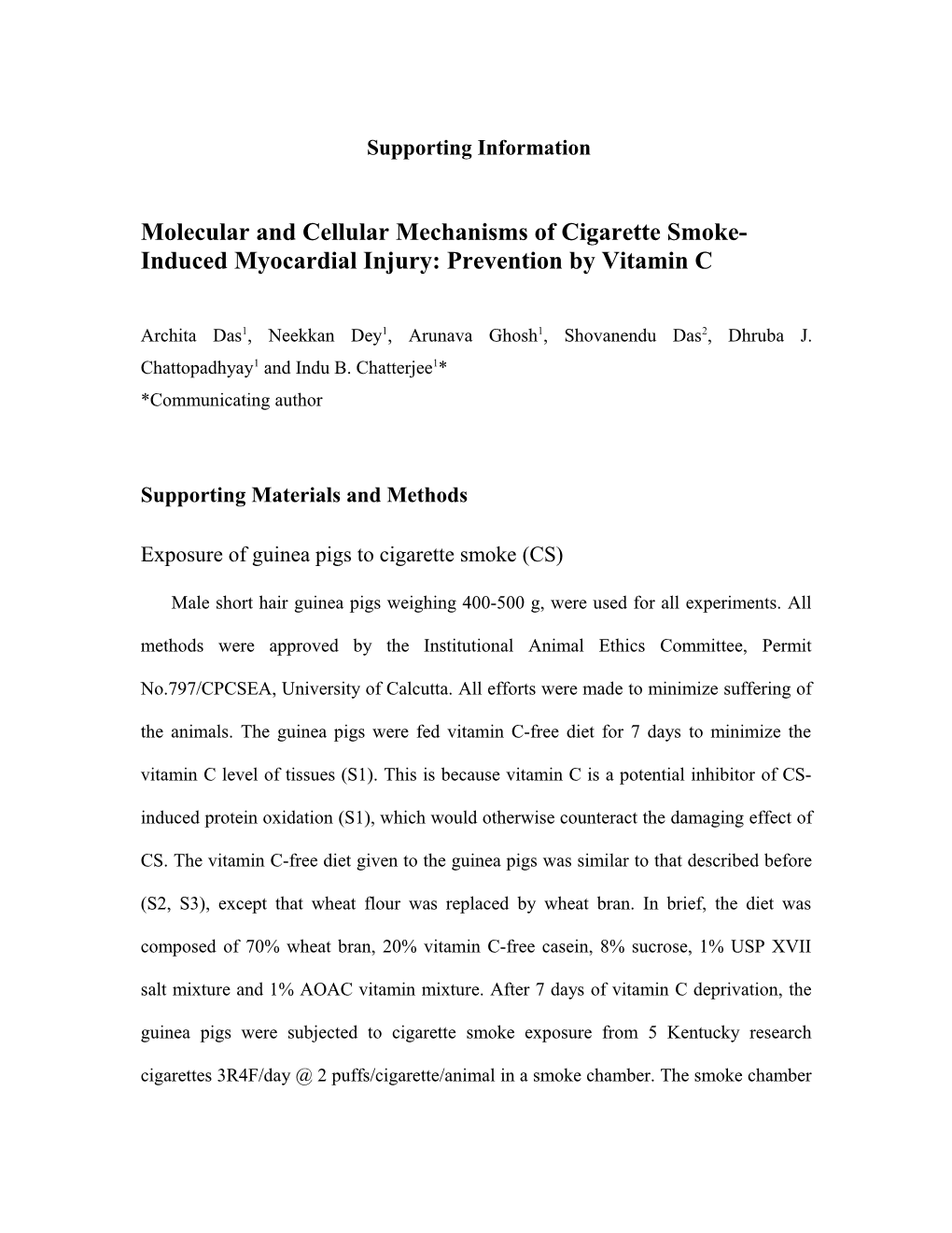 Molecular and Cellular Mechanisms of Cigarette Smoke-Induced Myocardial Injury: Prevention