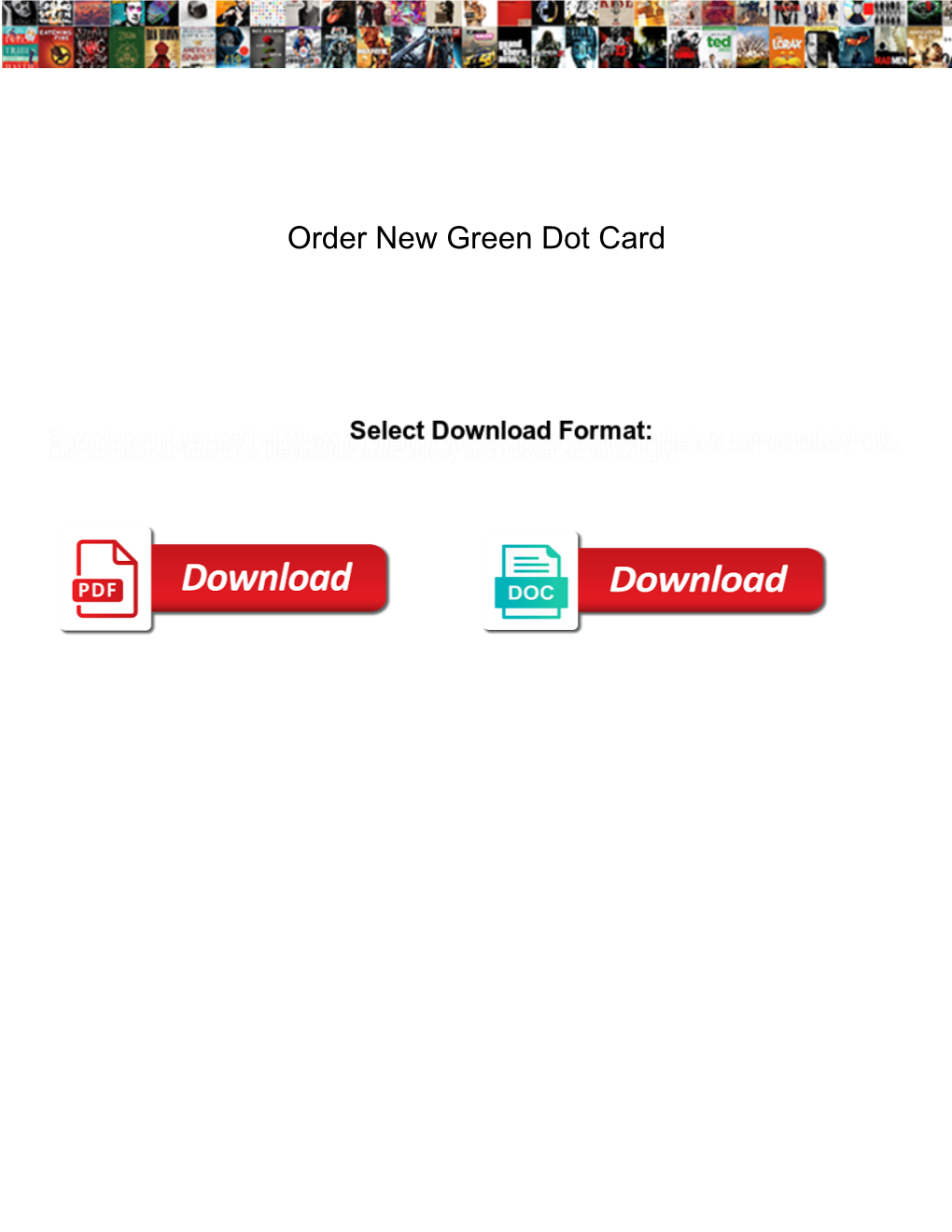 Order New Green Dot Card