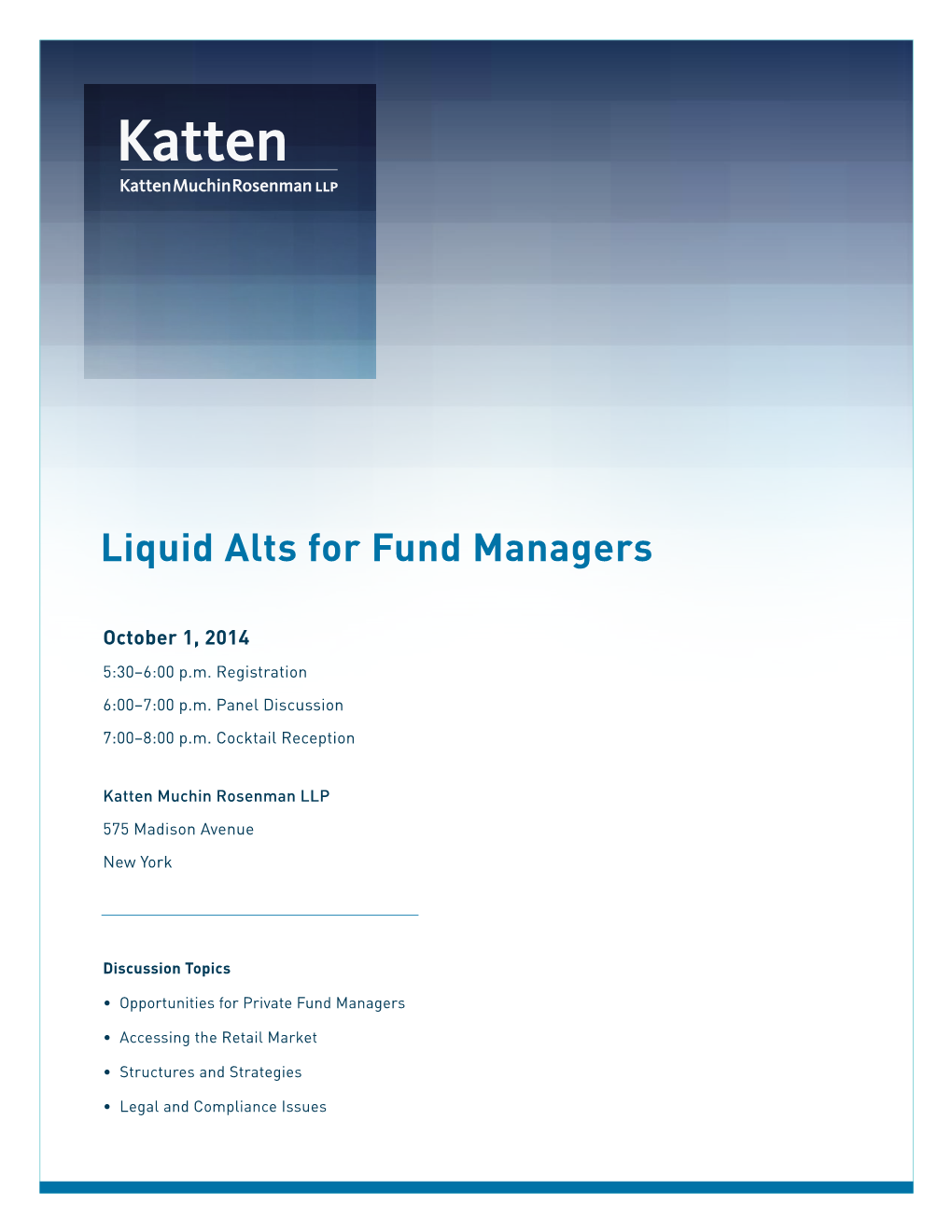 Liquid Alts for Fund Managers