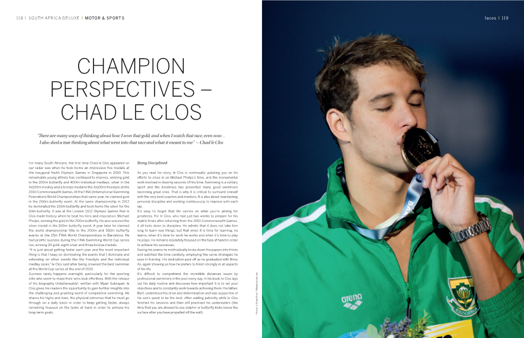 Champion Perspectives – Chad Le Clos