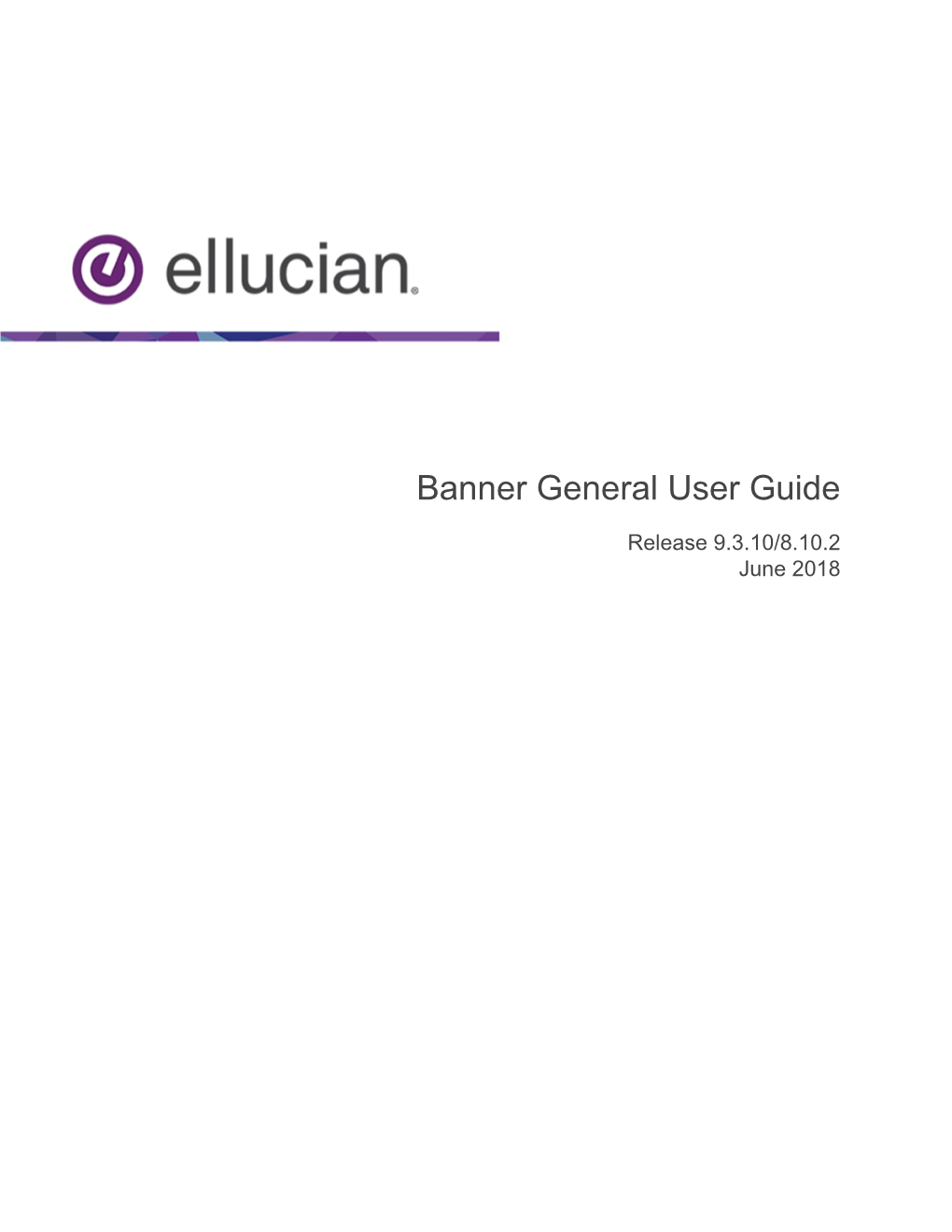 Banner General User Guide