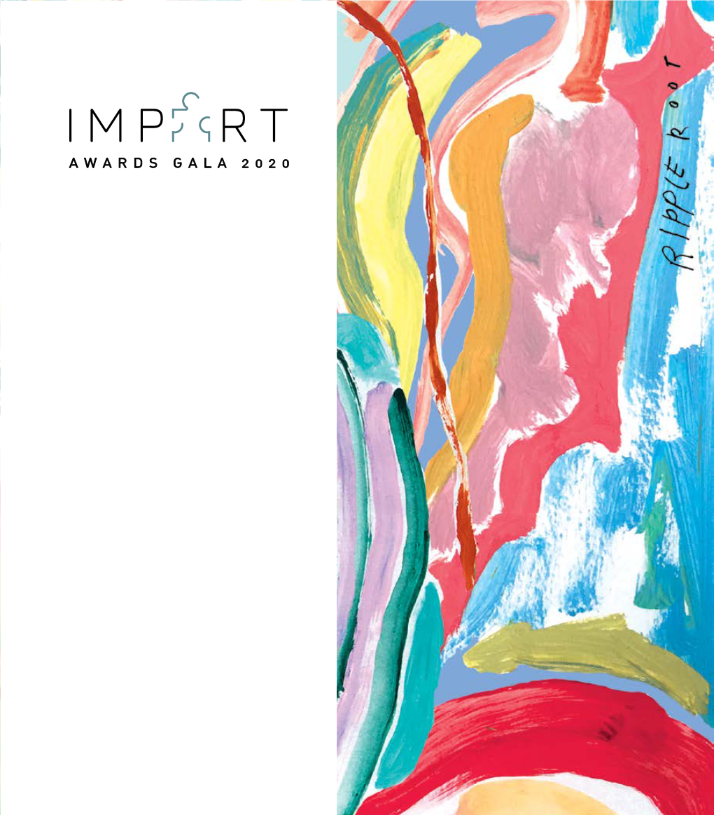 IMPART Awards and Auction Brochure, Art Outreach, January 2020