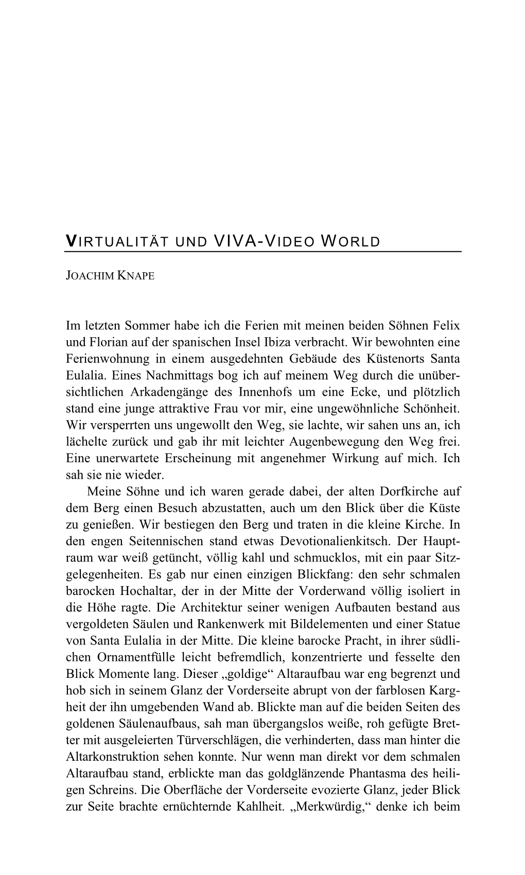 Virtualität Und Viva-Video World 209