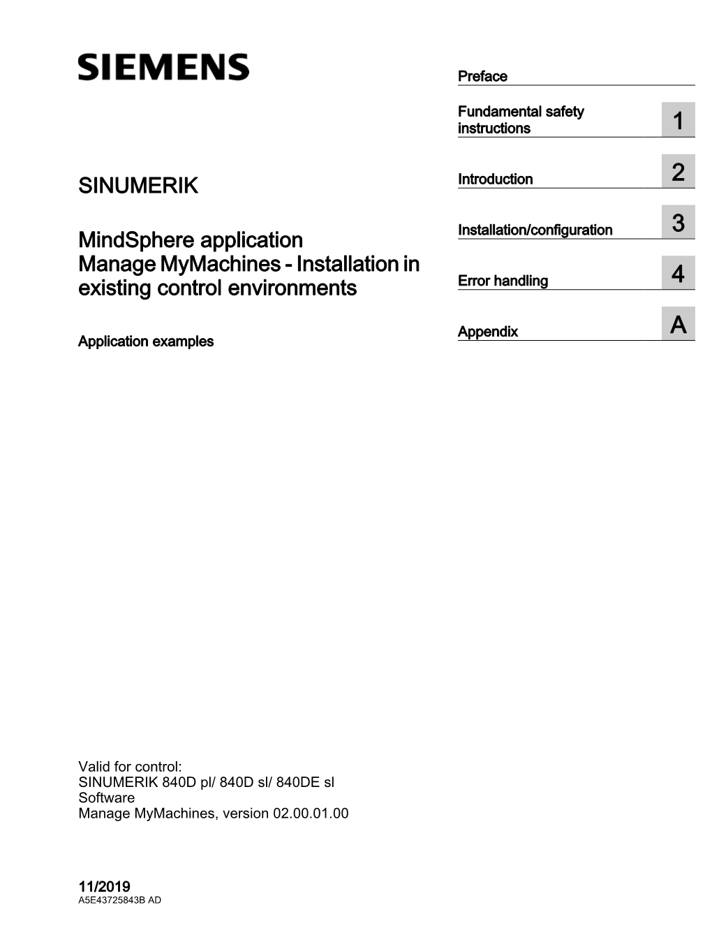 Manage Mymachines - Installation in 4 Existing Control Environments Error Handling