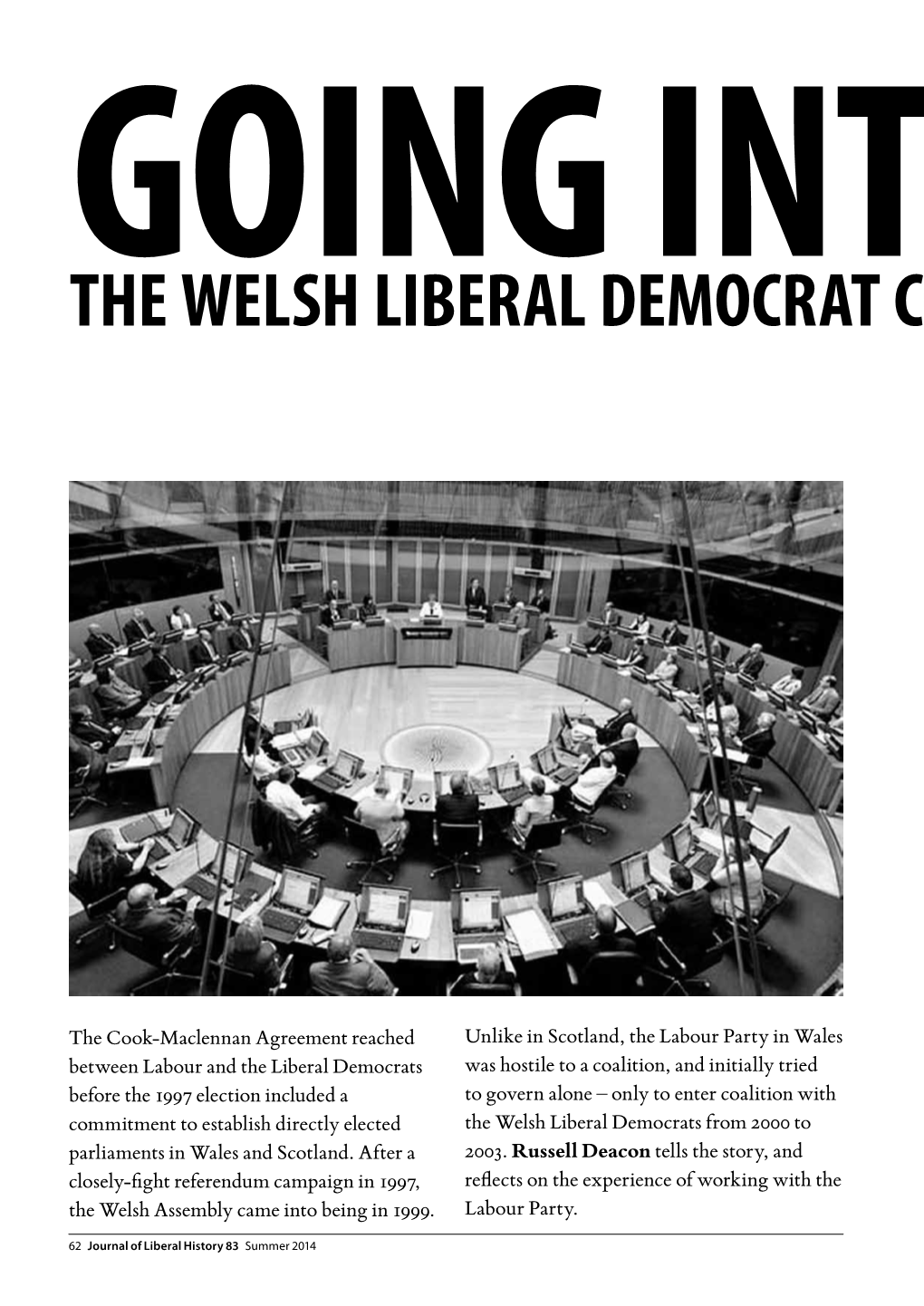 The Welsh Liberal Democrat Coalition Experience, 2000–2003