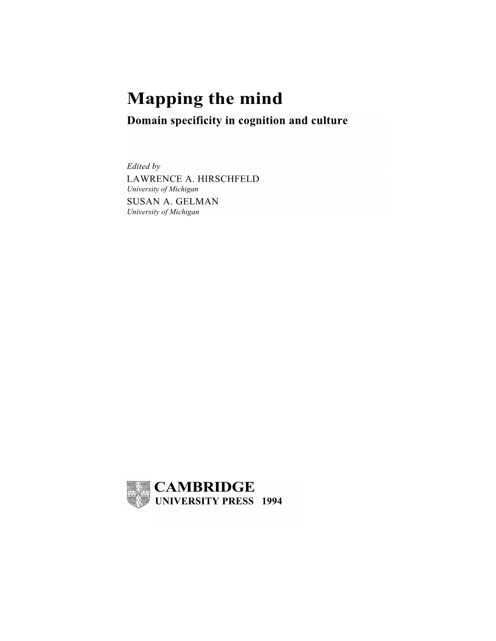 Mapping the Mind