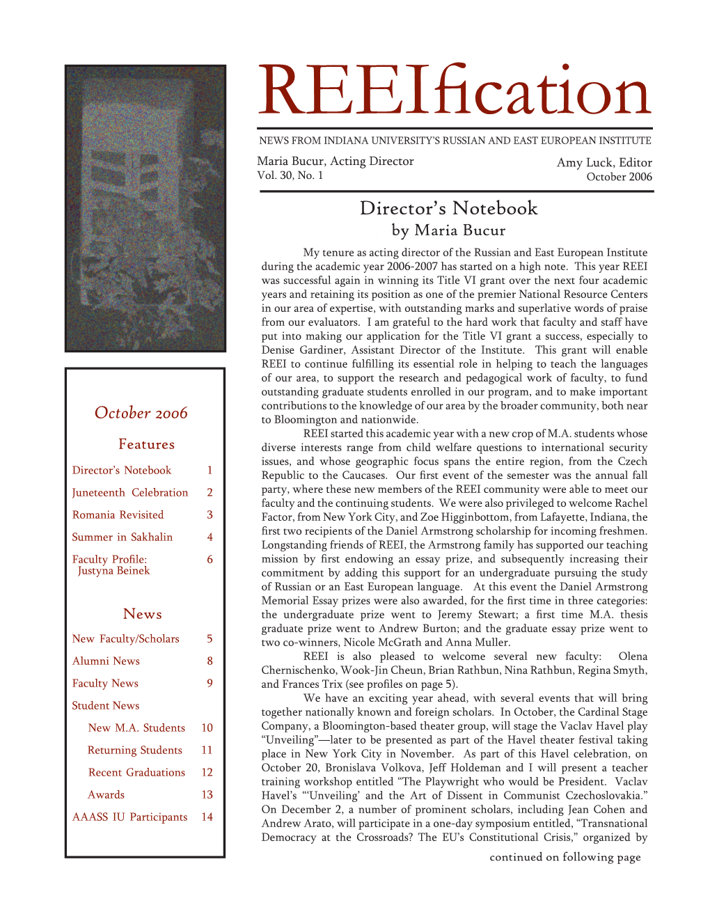 Reeification, October 2006 3