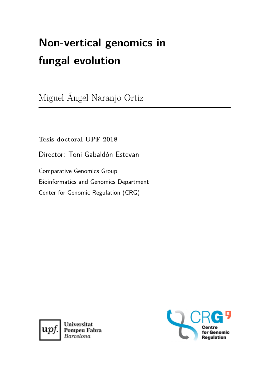 Non-Vertical Genomics in Fungal Evolution