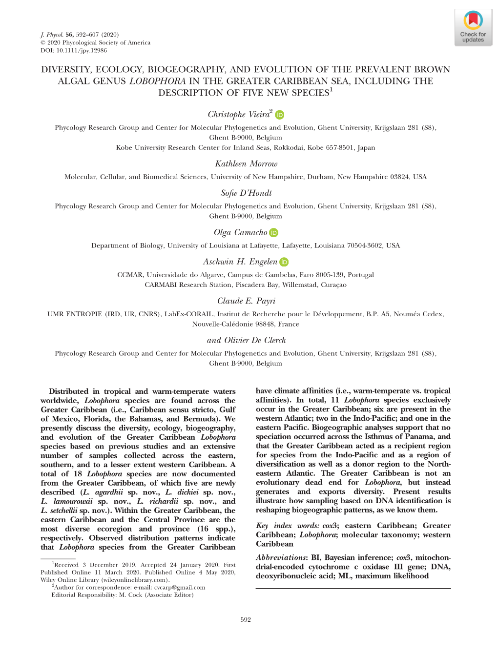 Diversity, Ecology, Biogeography, and Evolution of the Prevalent Brown