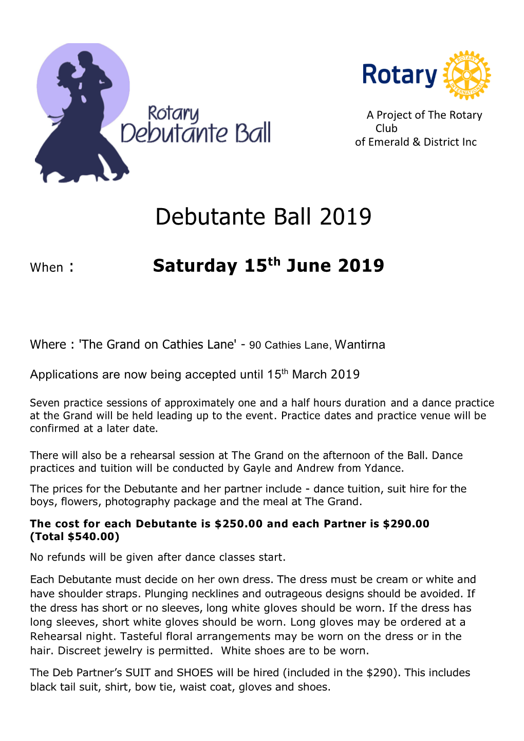 Debutante Ball 2019