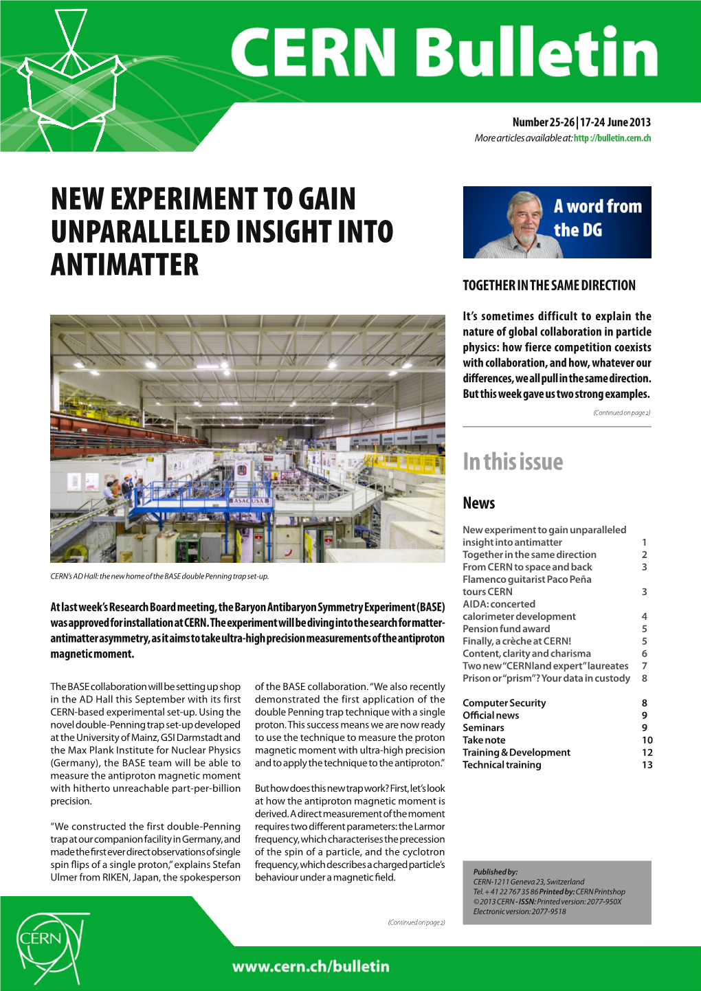 New Experiment to Gain Unparalleled Insight Into Antimatter Together in the Same Direction