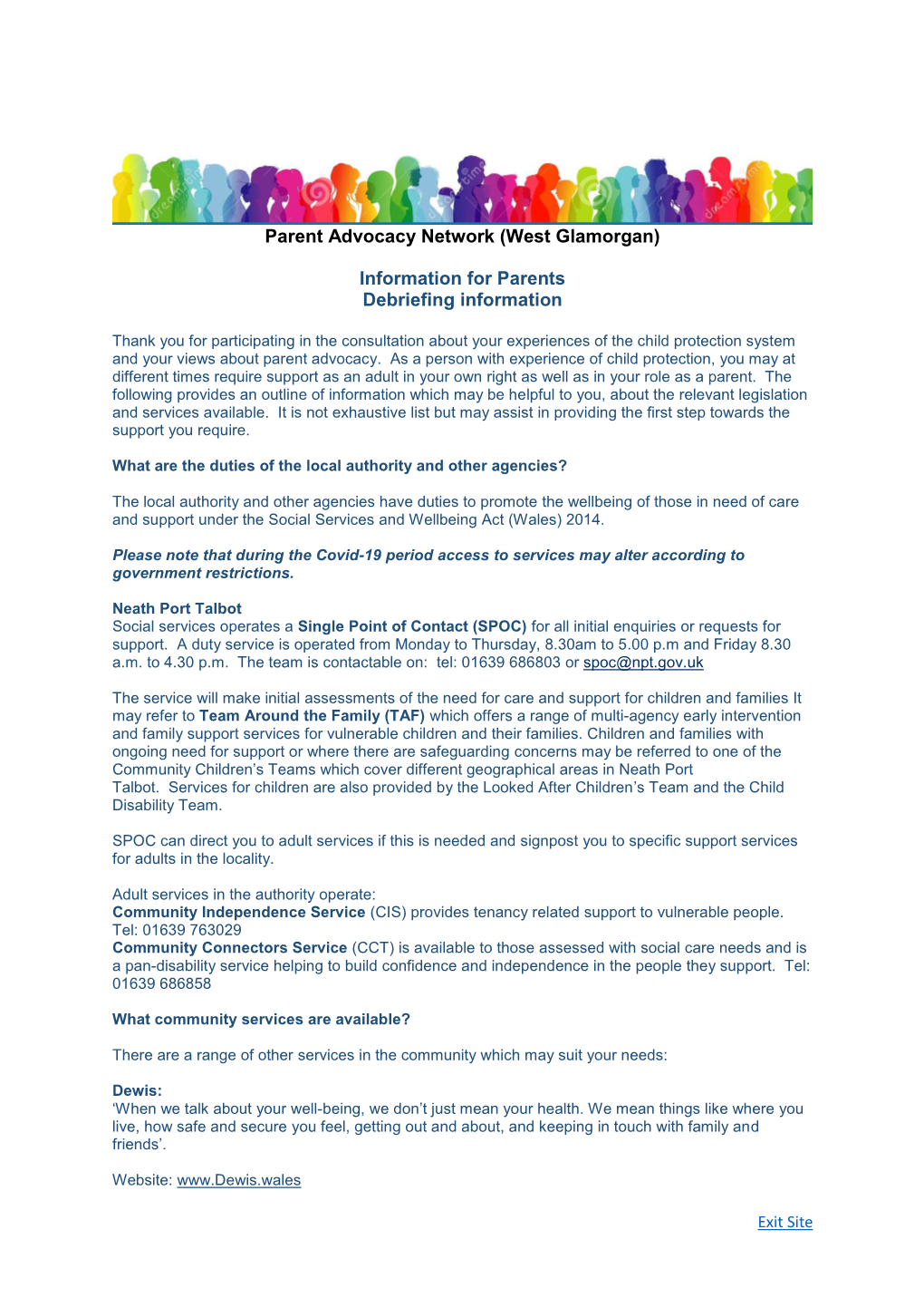 Parent Advocacy Network (West Glamorgan)