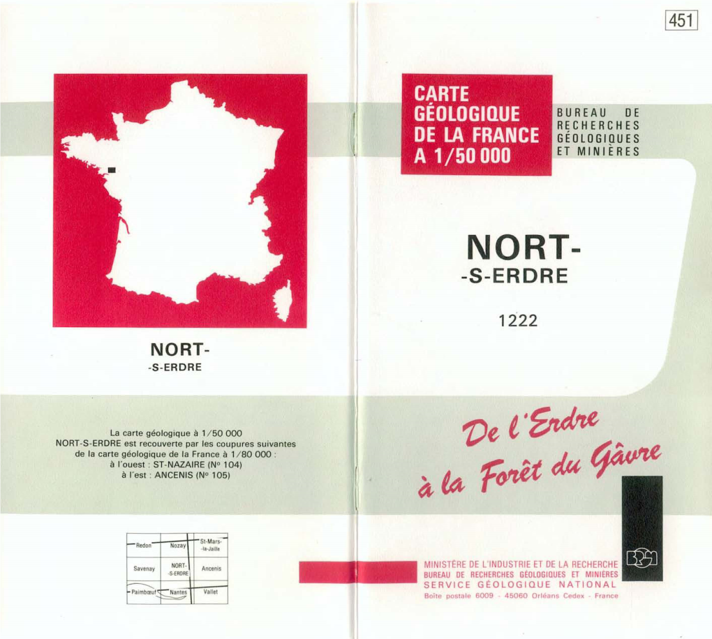 Nort-Sur-Erdre a 1/50 000