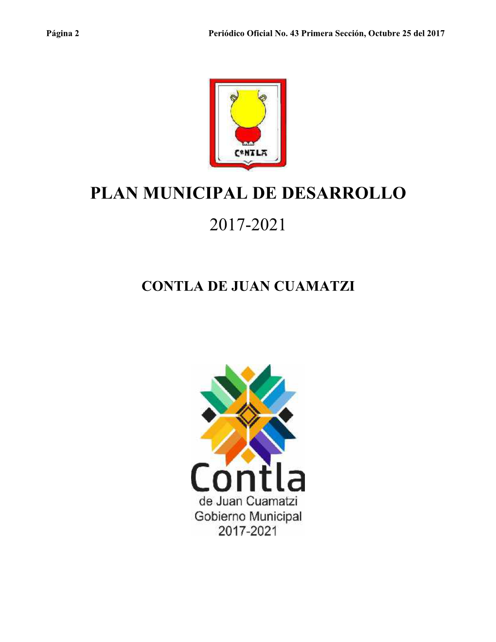 Plan Municipal De Desarrollo 2017-2021