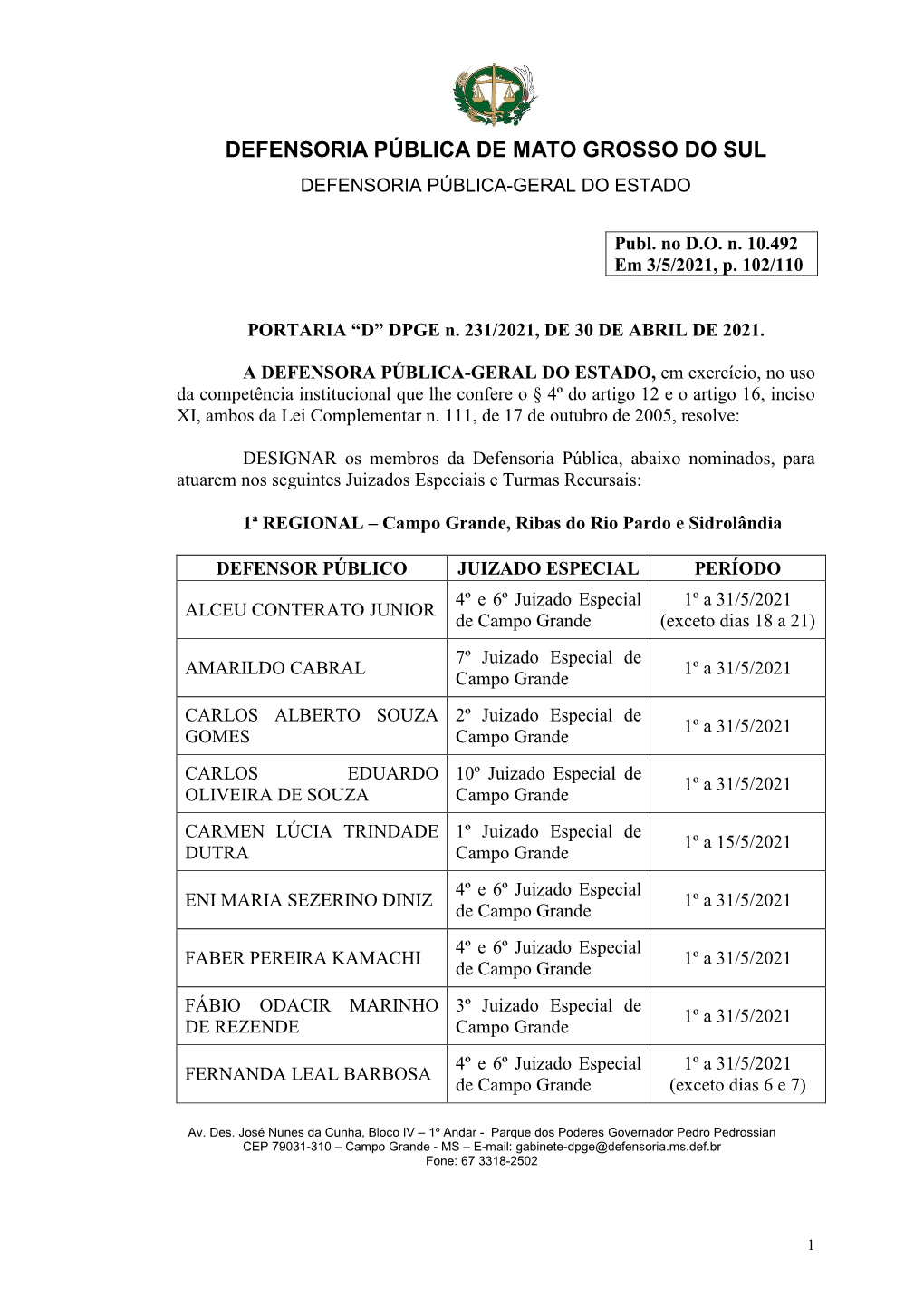 05. Juizado Maio 2021