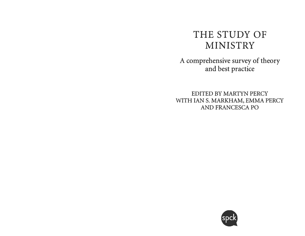 The Study of Ministry