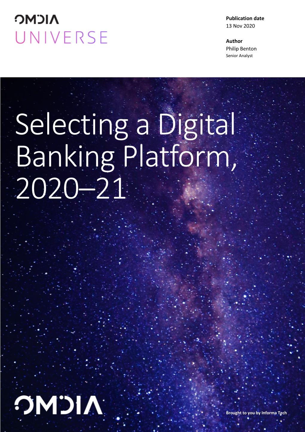 Selecting a Digital Banking Platform, 2020–21