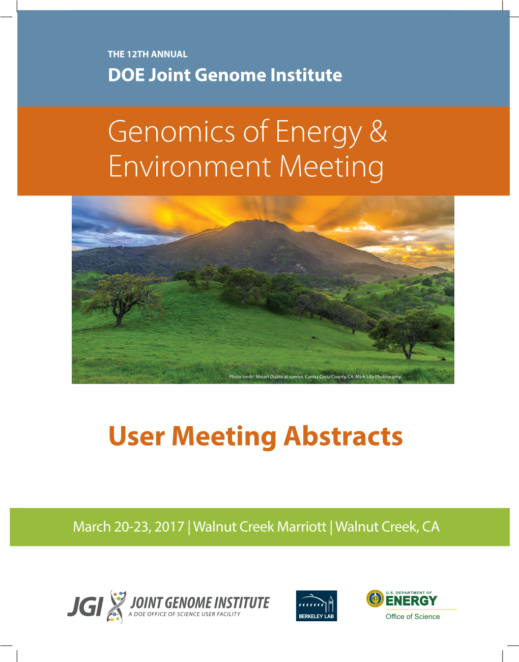 Genomics of Energy & Environment Meeting