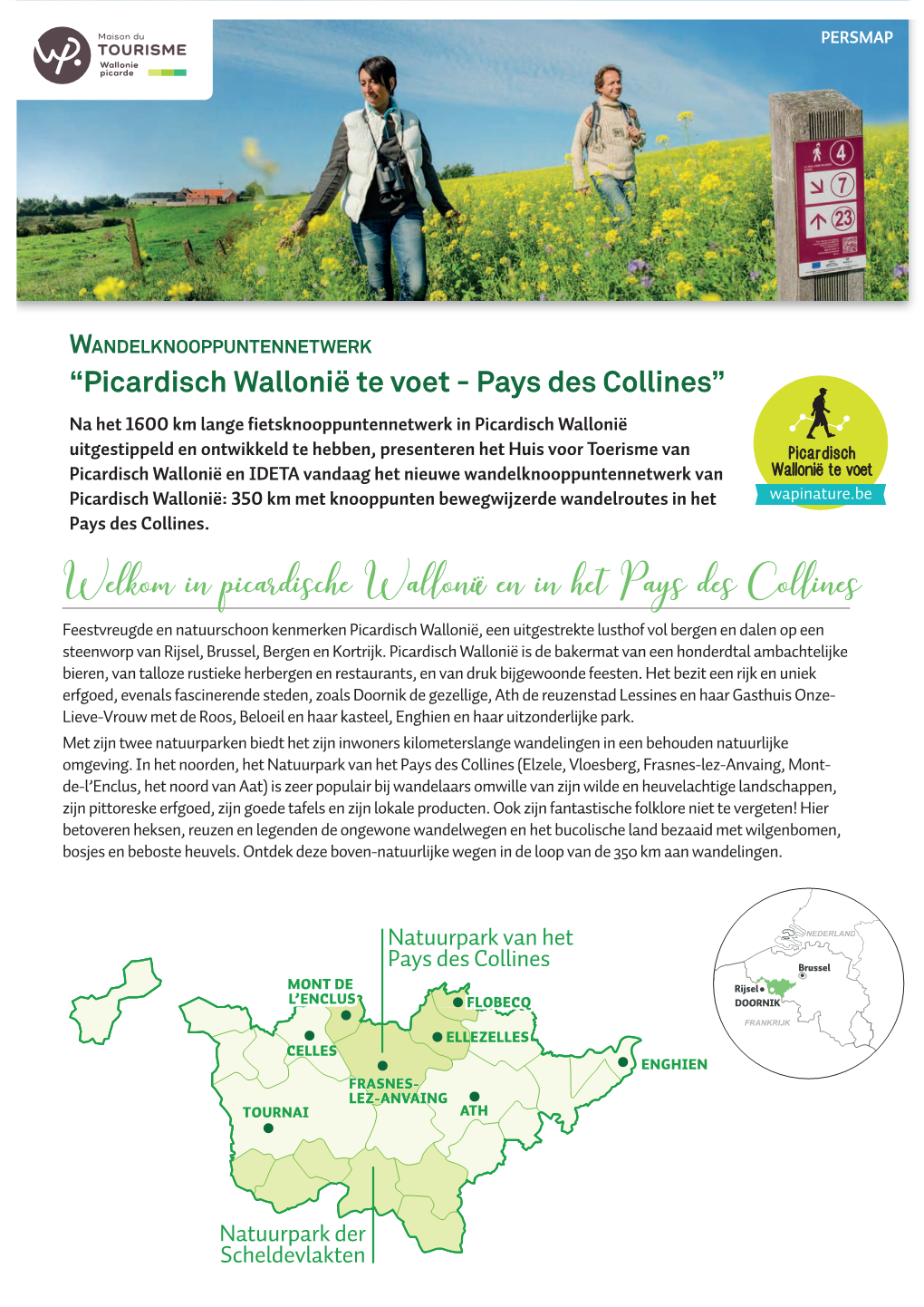 Picardisch Wallonië Te Voet – Pays Des Collines