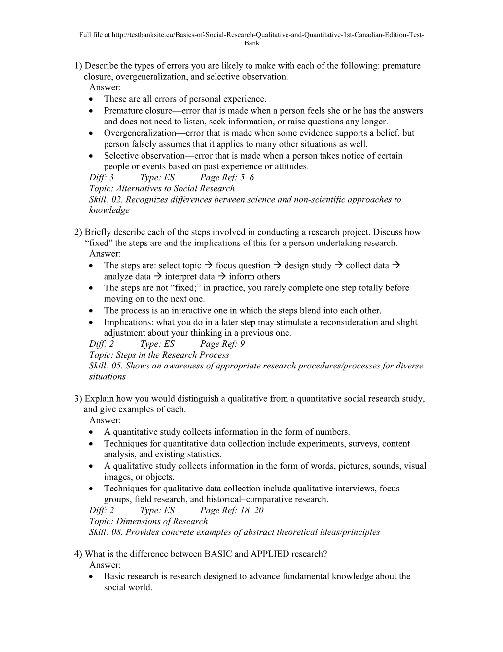 11) Professor Rodgers Examined Survey Data on People Who Were 65 Years of Age and Older