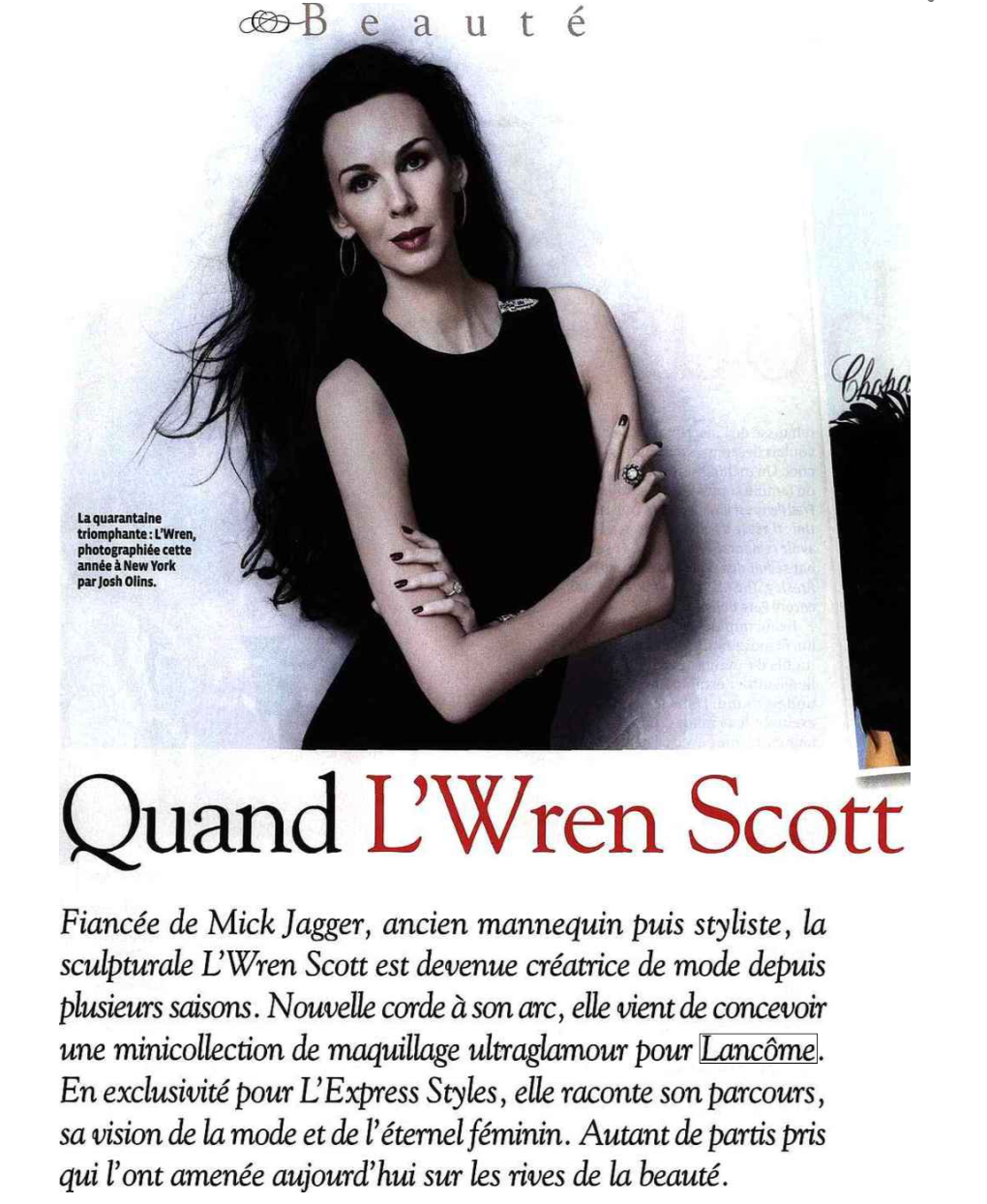 Quand L'wren Scott Fiancée De Mickjagger, Ancien Mannequin Puis Styliste, La Sculpturale L'wren Scott Est Devenue Créatrice De Mode Depuis Plusieurs Saisons