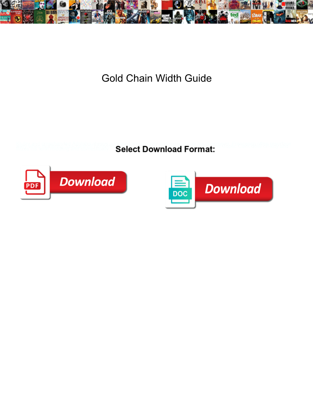 Gold Chain Width Guide