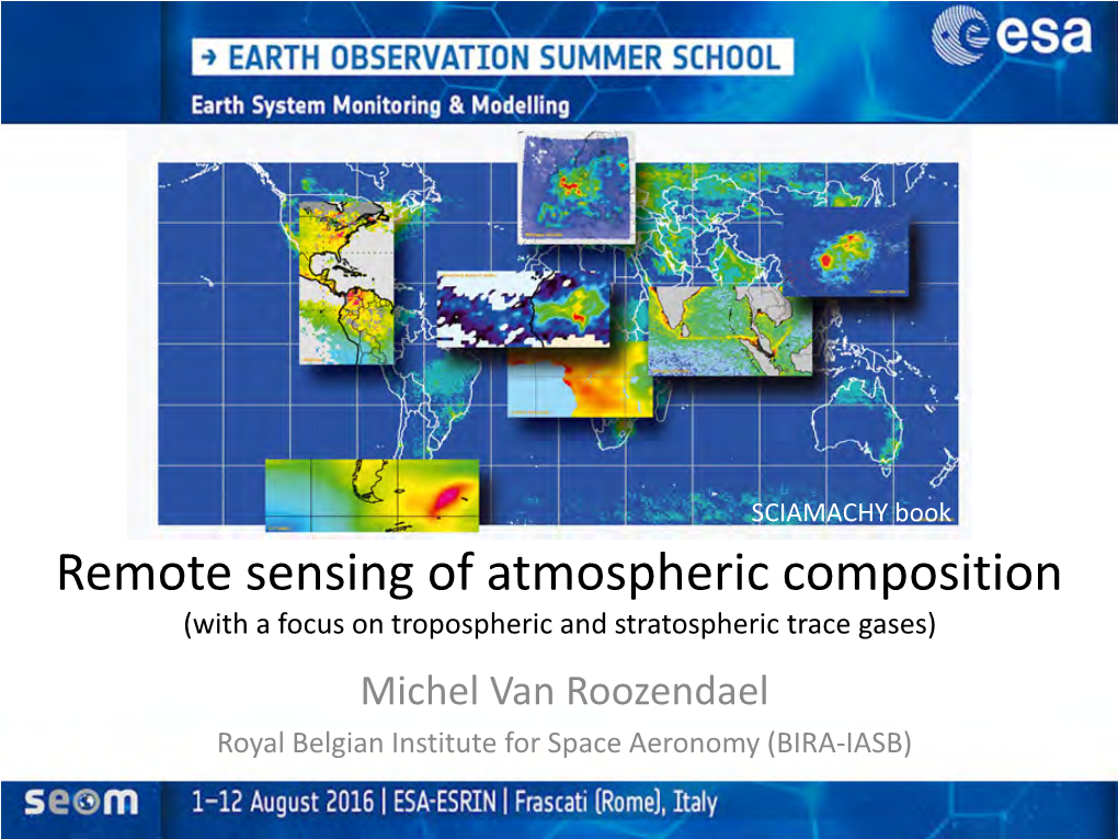 Remote Sensing of Atmospheric Composition