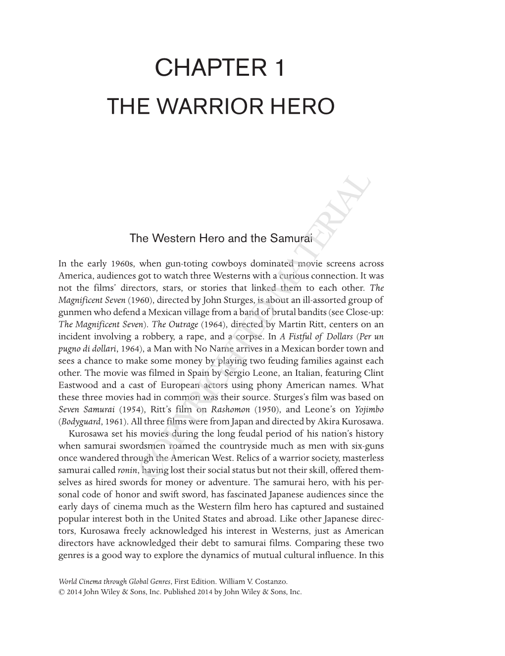 Chapter 1 the Warrior Hero