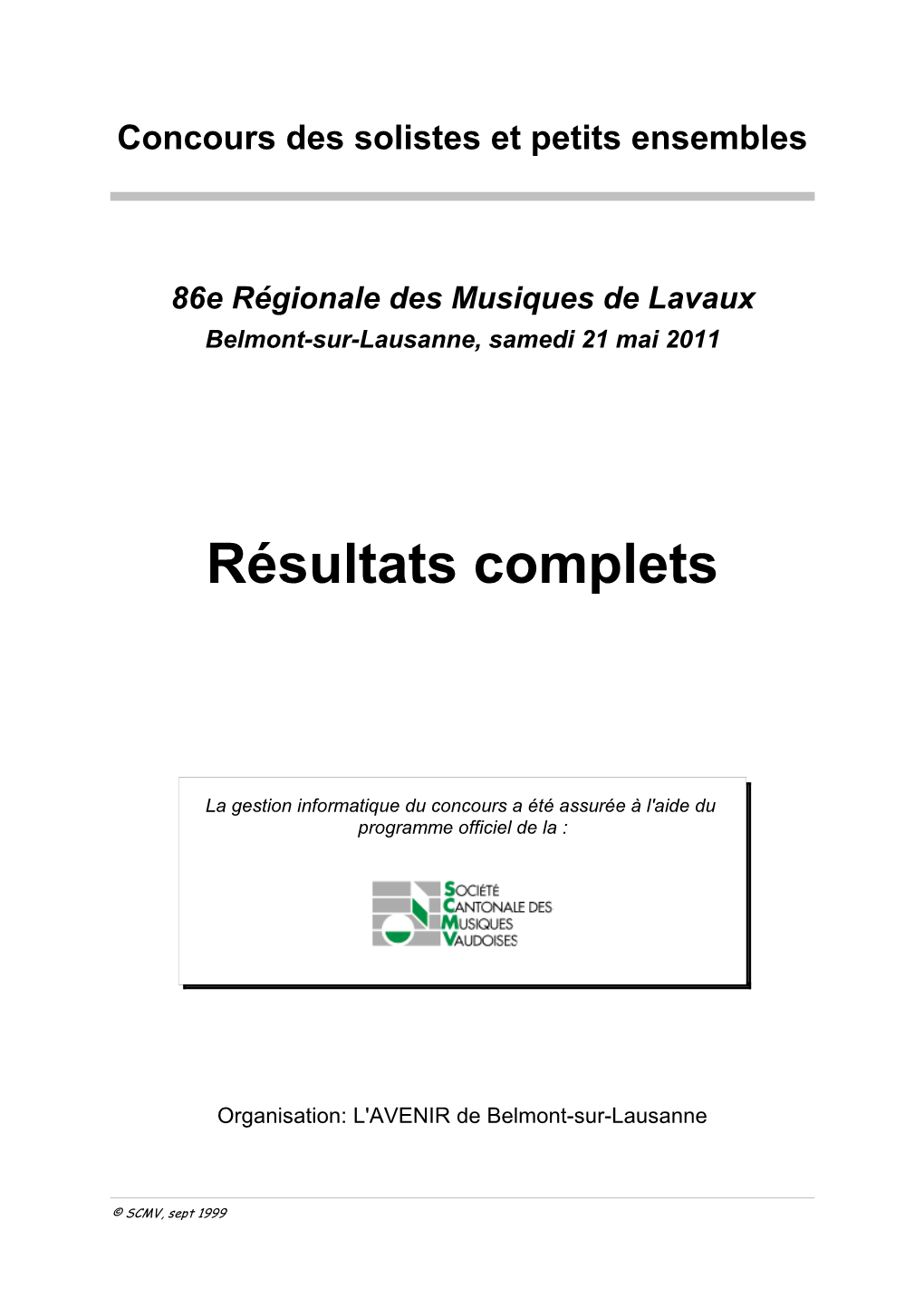 Titre Résultats