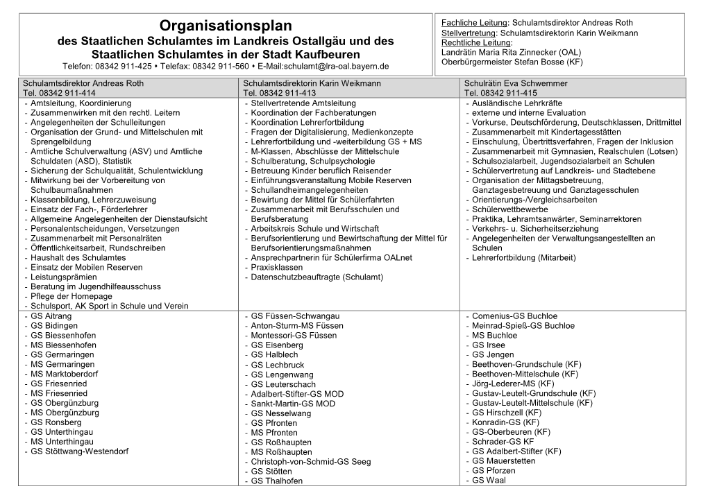 Organisationsplan