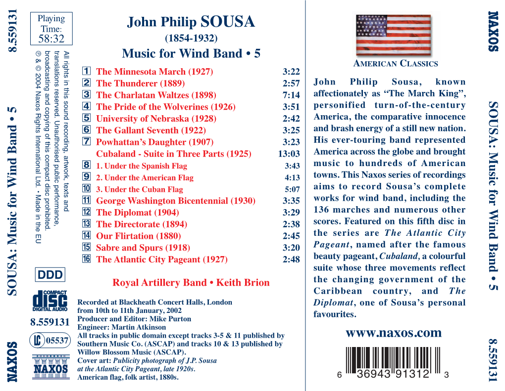 CMYK N AXOS John Philip SOUSA N AXOS