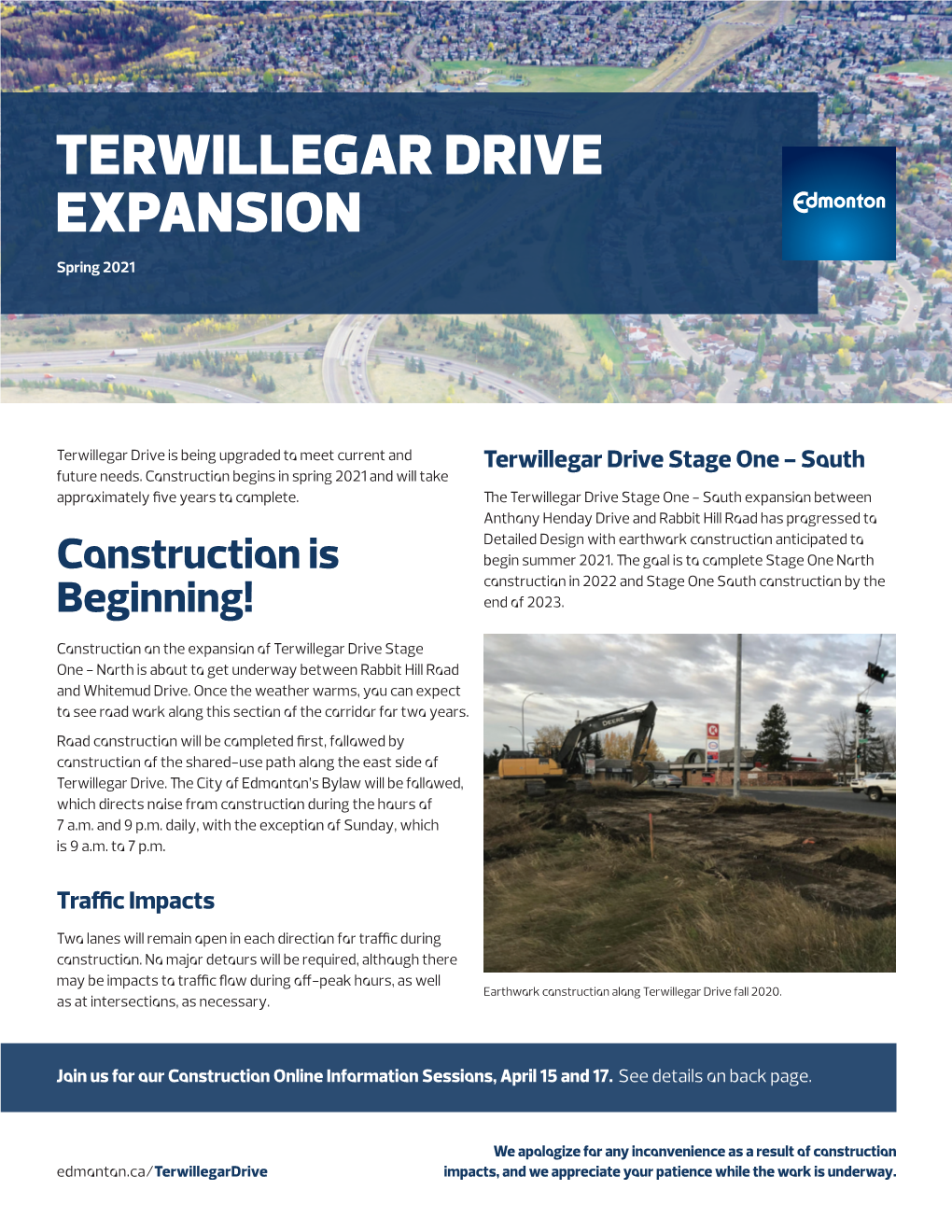 Terwillegar Drive Expansion Newsletter