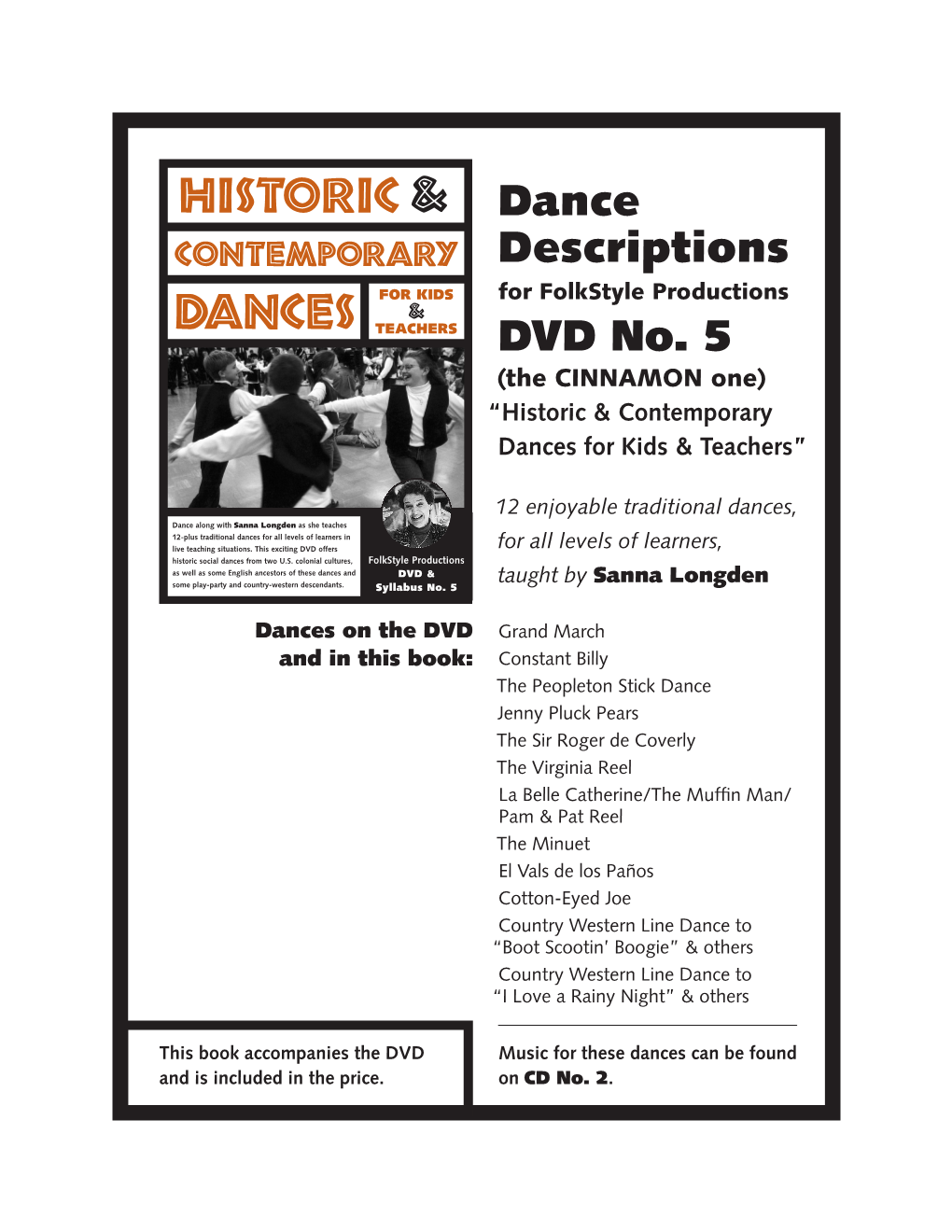 DVD 5 Dance Description