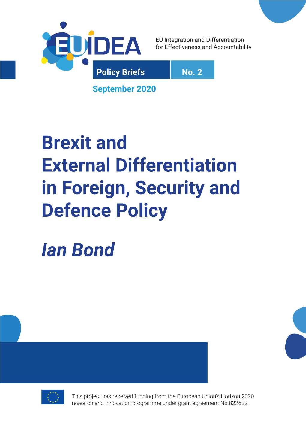 Brexit and External Differentiation in Foreign, Security and Defence Policy