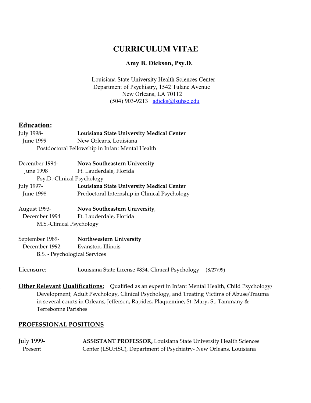 Curriculum Vitae s321