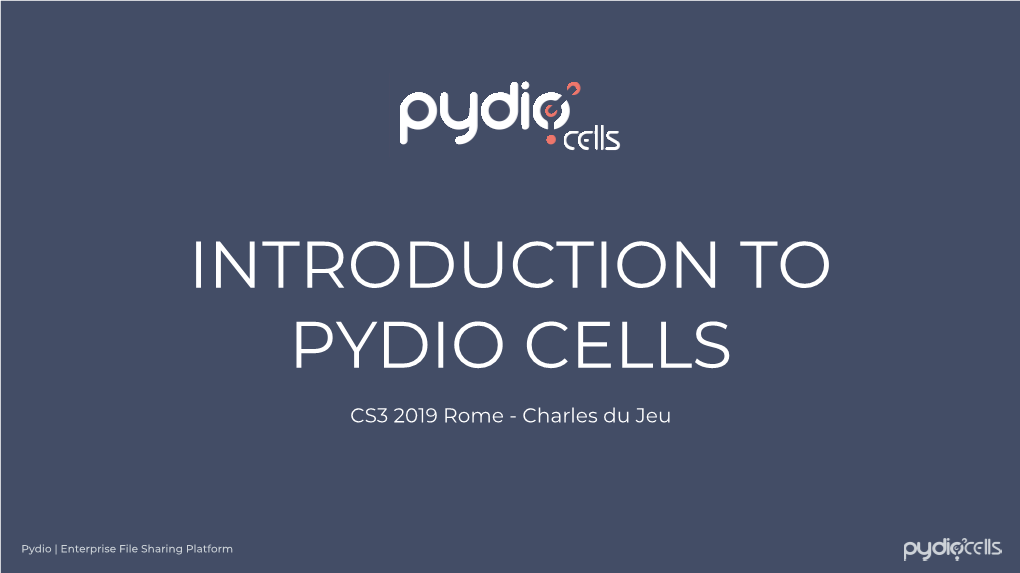 Pydio CS3 2019 Rome.Pdf