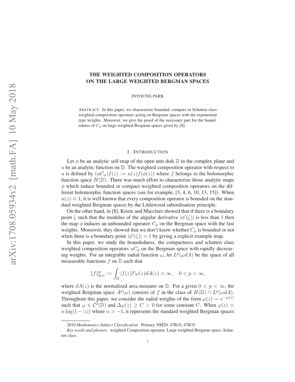 The Weighted Composition Operators on the Large Weighted Bergman Spaces