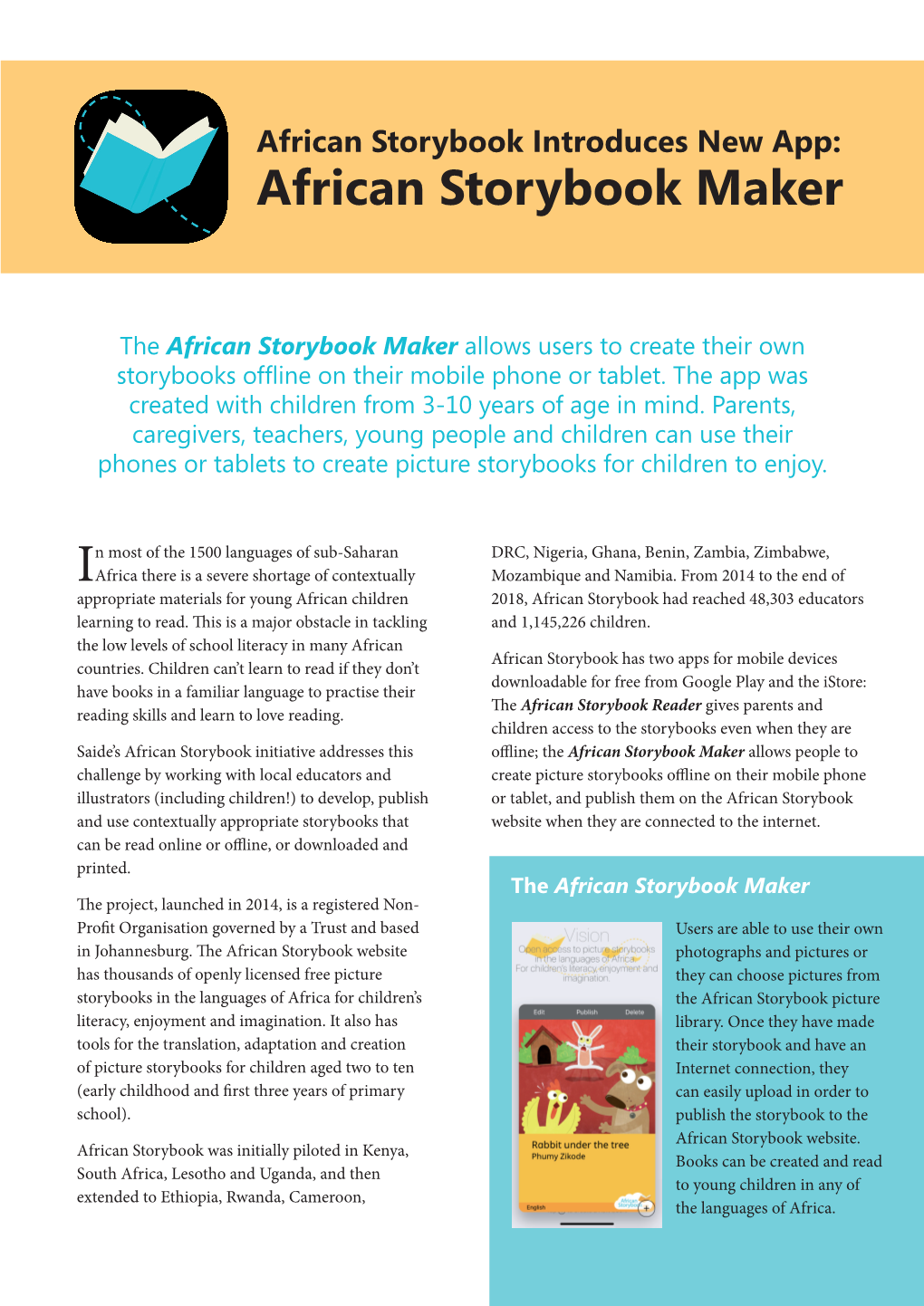 African Storybook Maker