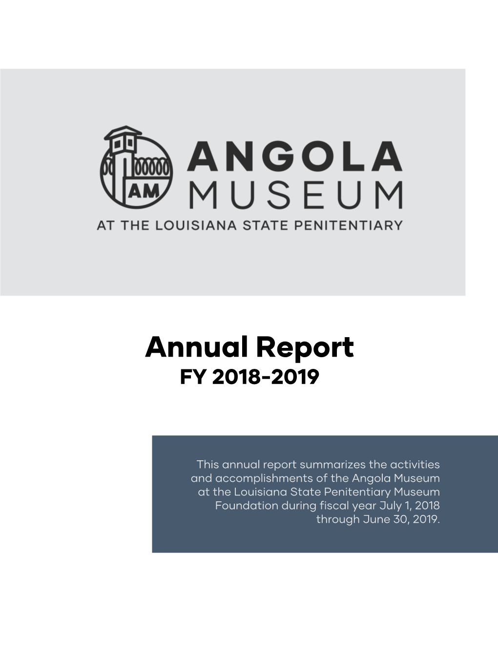 Annual Report FY 2018-2019