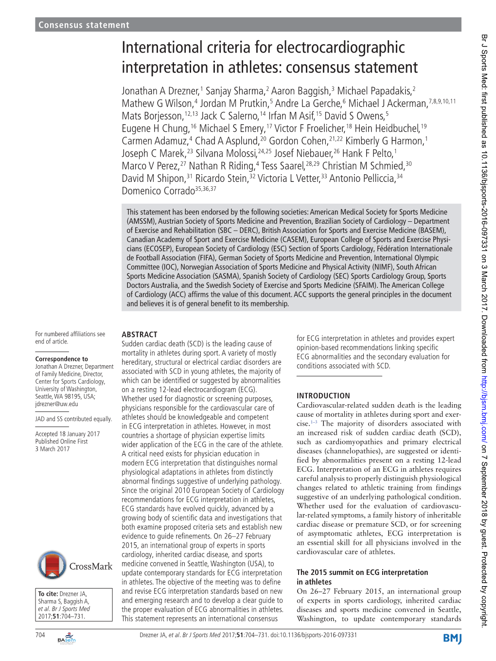 International Criteria for Electrocardiographic Interpretation