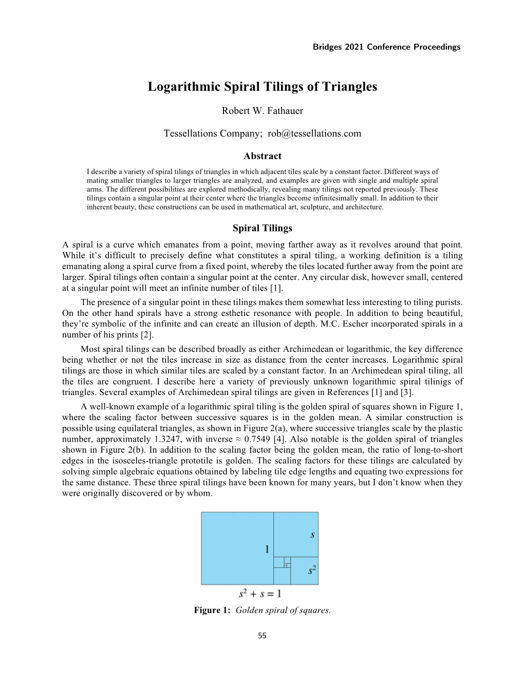 Logarithmic Spiral Tilings of Triangles