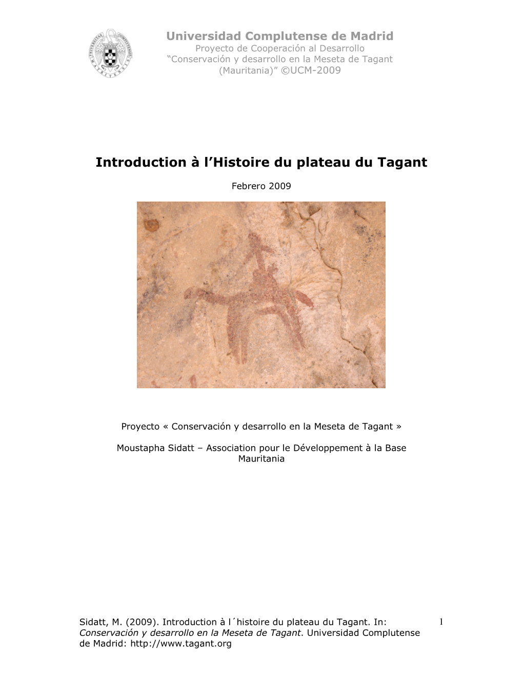 Introduction À L'histoire Du Plateau Du Tagant